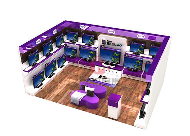 明基电脑商场展示空间